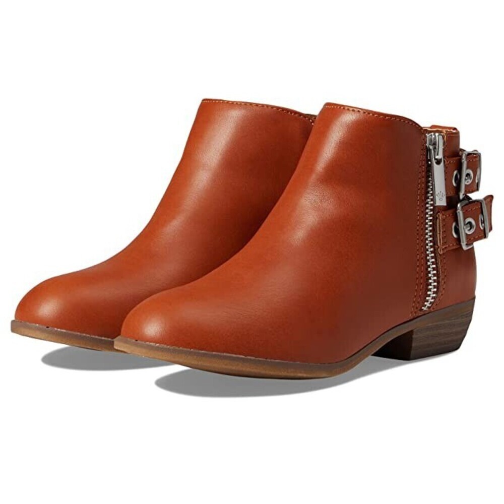 Nina Chloey Boots Kids US 2 Brown Pointed Toe Block Heel Ankle Bootie JOBB1733